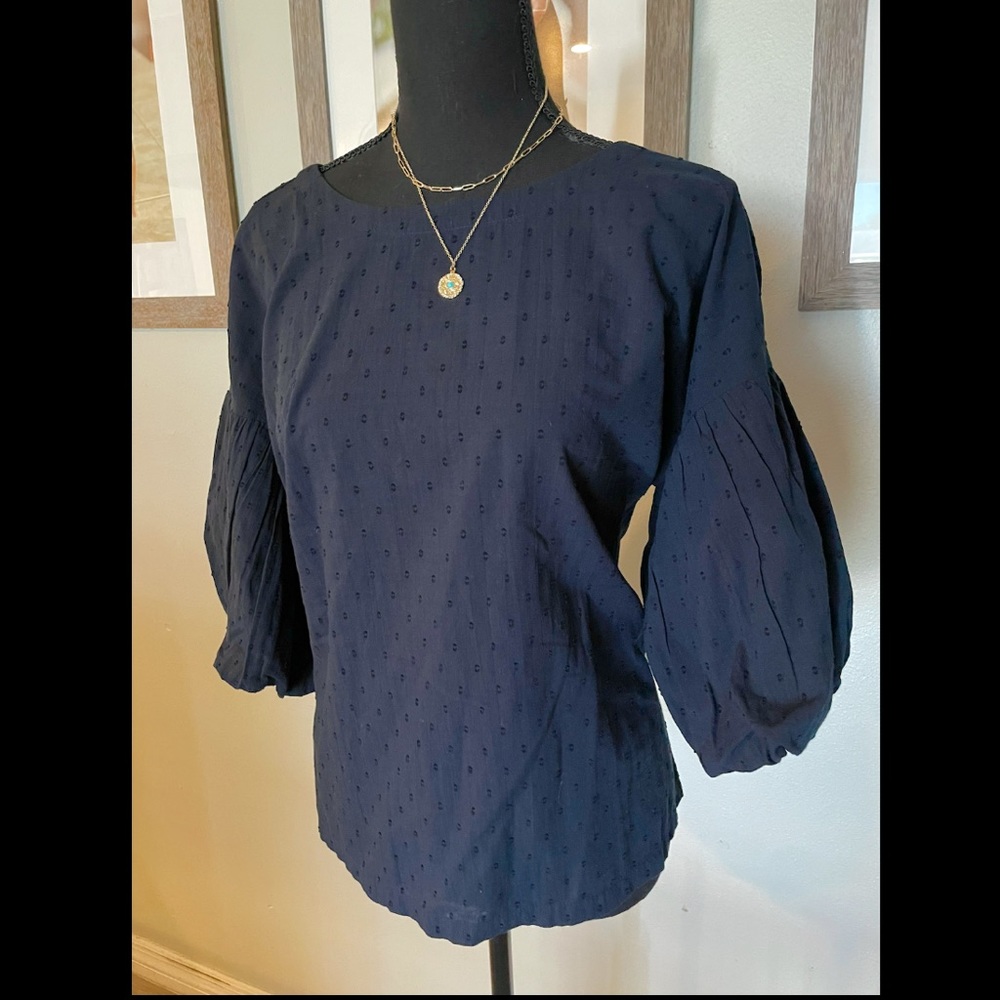 Loft lantern sleeve blouse